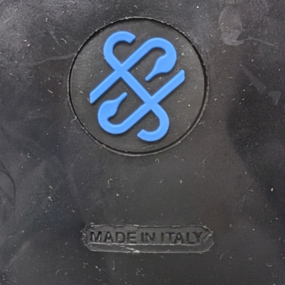 ROSS & SNOW STEFANA BLACK CAMO LEATHER MOTO BOOT SHEARLING ITALY.. Size..8.5 - Picture 8 of 9